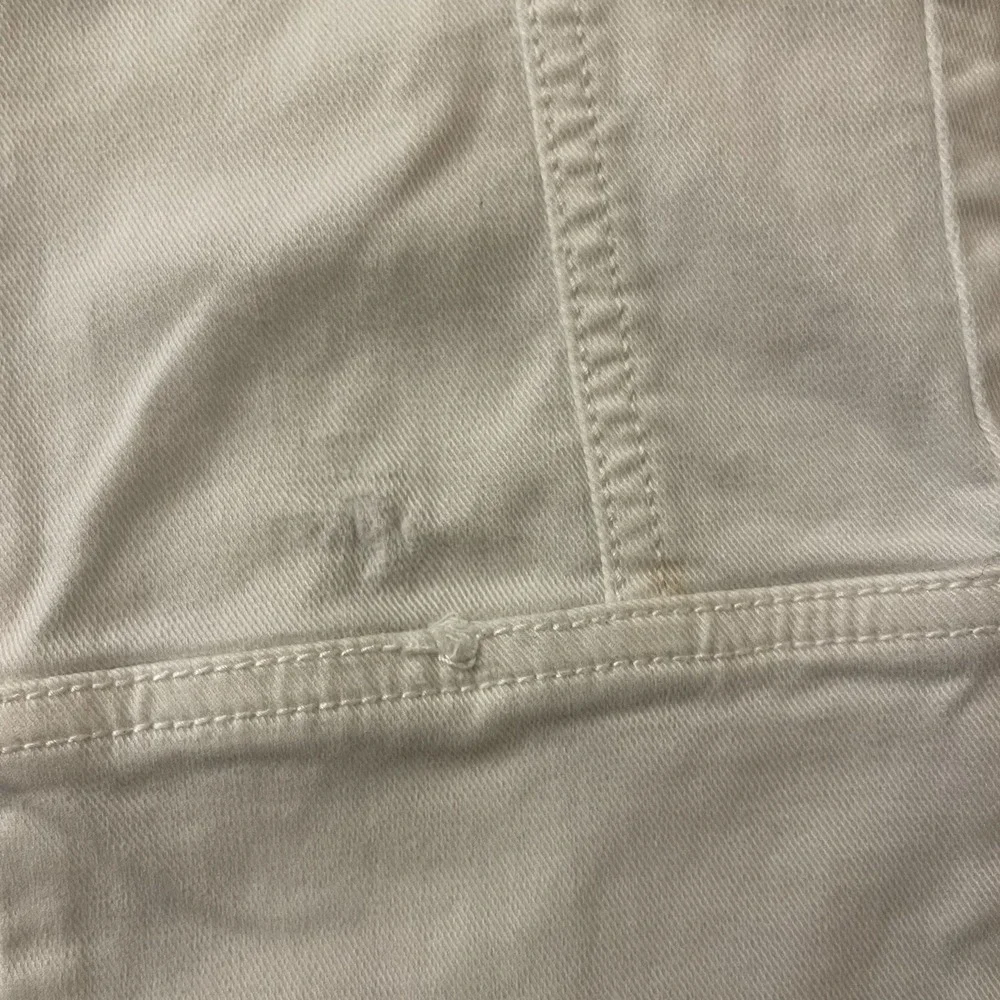 JOIE Women's 27 Okana Cargo Skinny Ankle‎ Crop Soft White Utility Pant Jeans